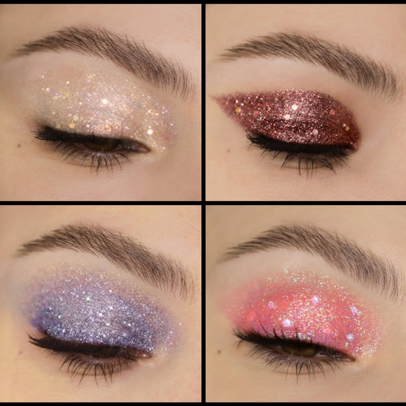 NABLA Cosmetics Miami Lights Glitter Quad Palette NWOT - Picture 6 of 6